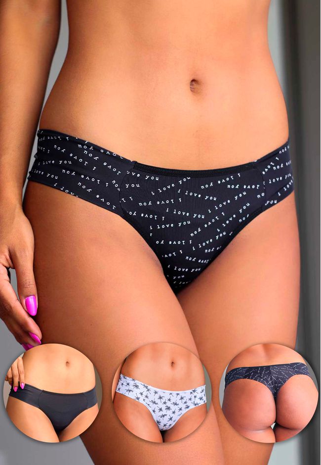 Kit 3 Fios Coqueiros, Estampa 