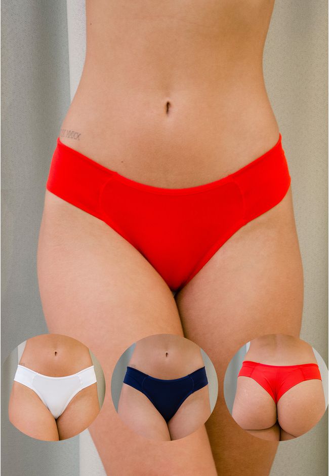 Kit 3 Fios Frelith Branco Marinho e Vermelho - DIV... - FRELITH