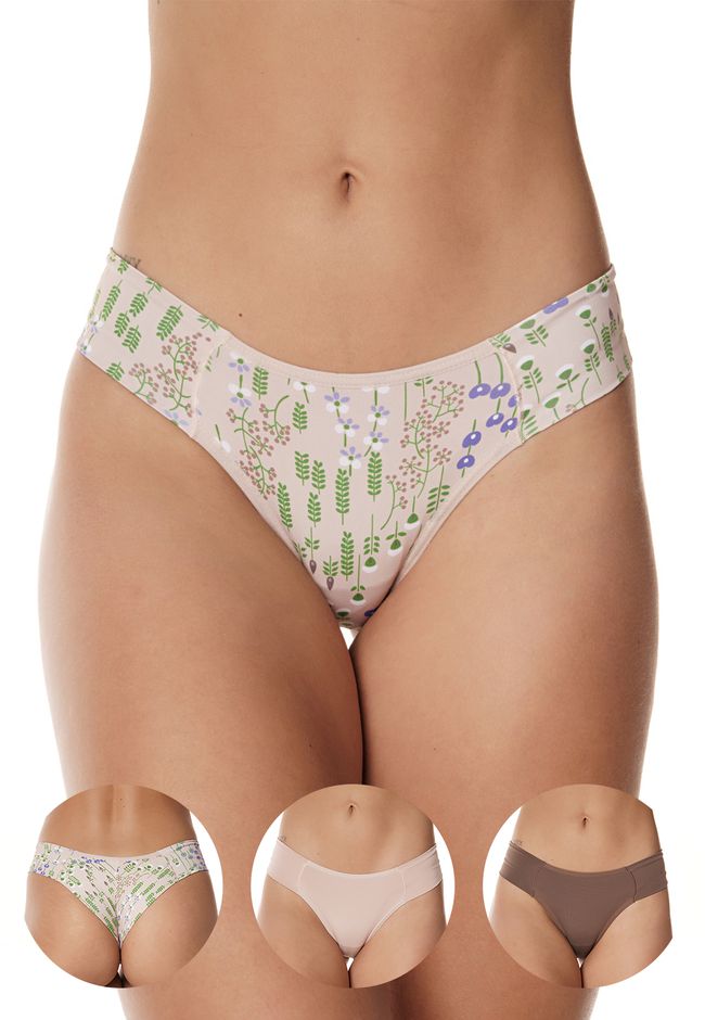 Kit 3 Fios Frelith Mix Flores Base e Castanho - ES... - FRELITH