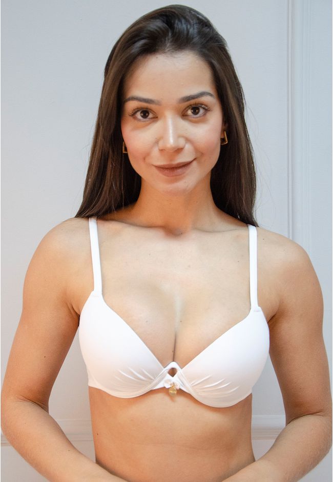 Sutiã Arco Duplo Franzido Frelith em Microfibra Le... - FRELITH