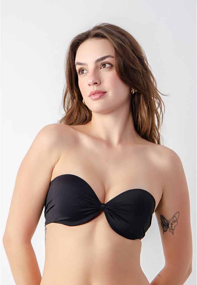 Sutiã Tomara que Caia FranzidoFrelith - PRETO - FRELITH