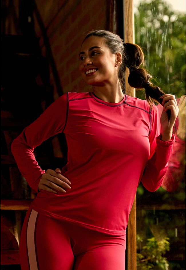 Blusa de Proteção UV Frelith Feminina Costura Tran... - FRELITH