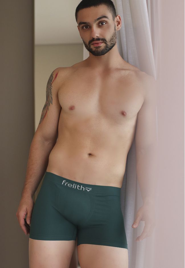 Boxer Frelith Lisa sem Costura e Cós Personalisado... - FRELITH