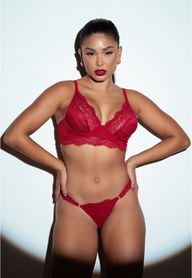 Conjunto Frelith Princess Renda - VERMELHO - FRELITH