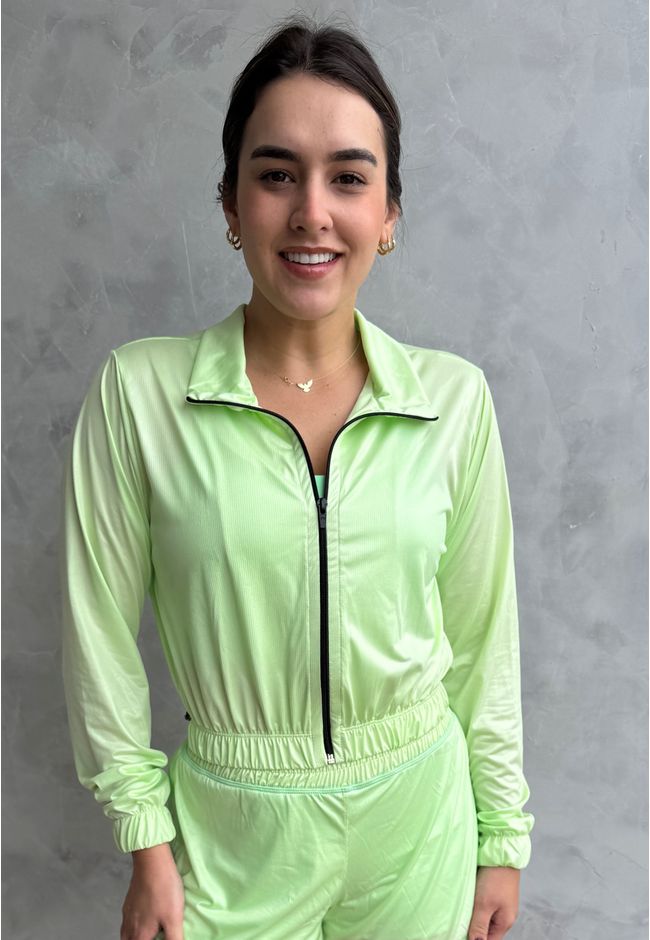Jaqueta Fitness Frelith Allure - VERDE CLARO - FRELITH
