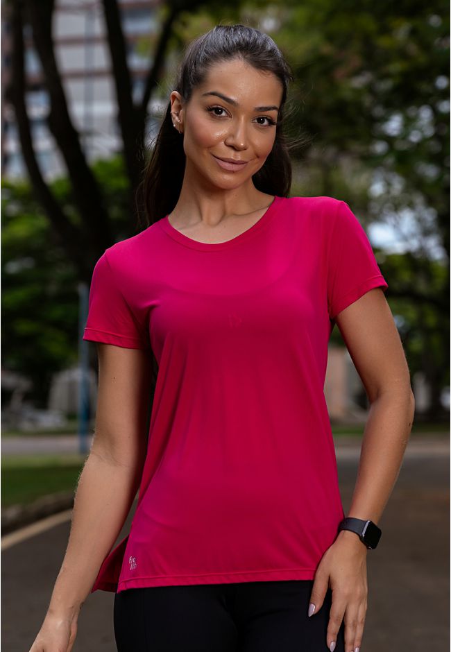 Blusa Fitness Frelith - PINK ESCURO (DESEJO) - FRELITH