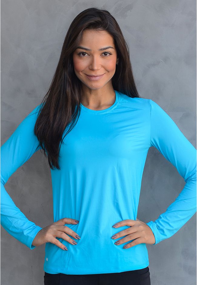 Blusa de Proteção UV Frelith Feminina Dinamic - AZ... - FRELITH