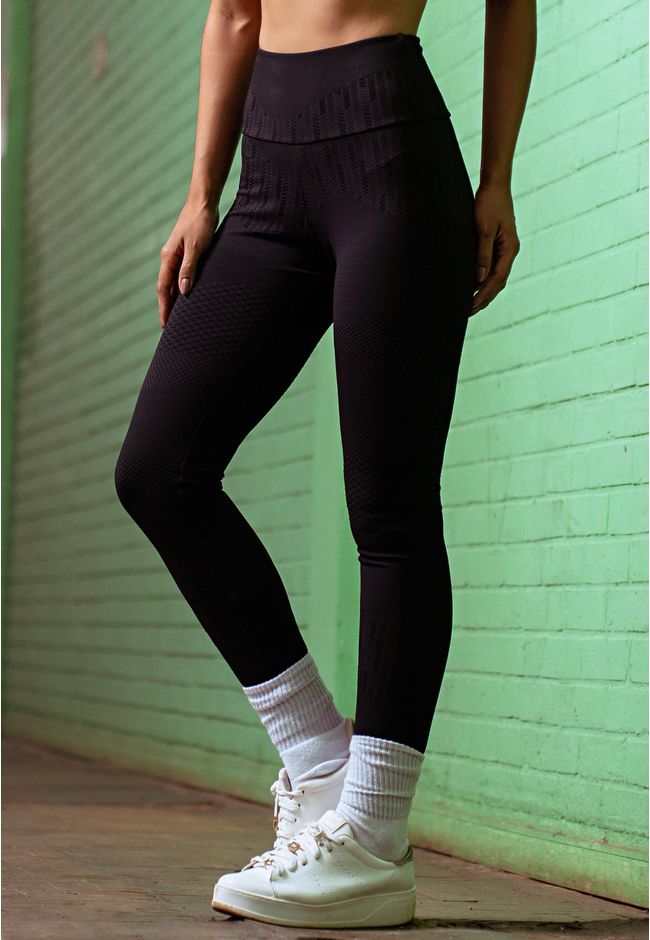 Legging Frelith Trabalhada Impulse - PRETO - FRELITH