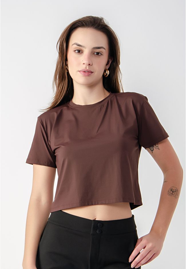 Cropped Vicky Frelith - MARROM - FRELITH