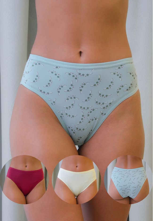 Kit 3 Calcinhas Frelith Major Desejo e Marfim em M... - FRELITH