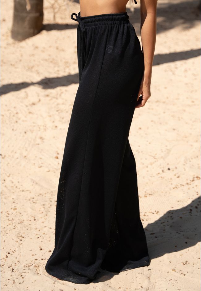 Saída Calça Pantalona Frelith - PRETO - FRELITH