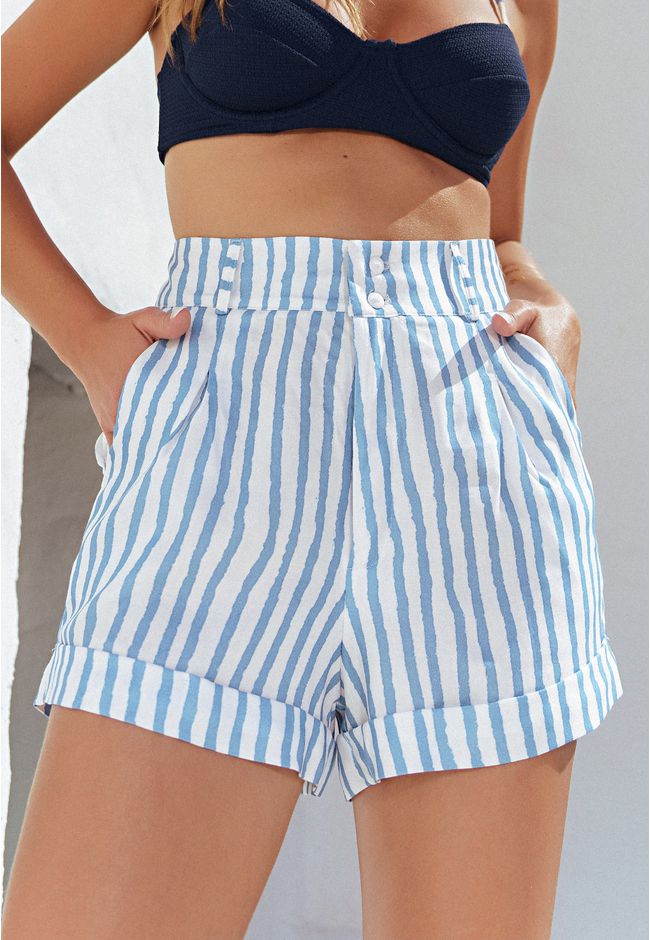 Short Alfaiataria Listras Frelith - ESTAMPADA - FRELITH