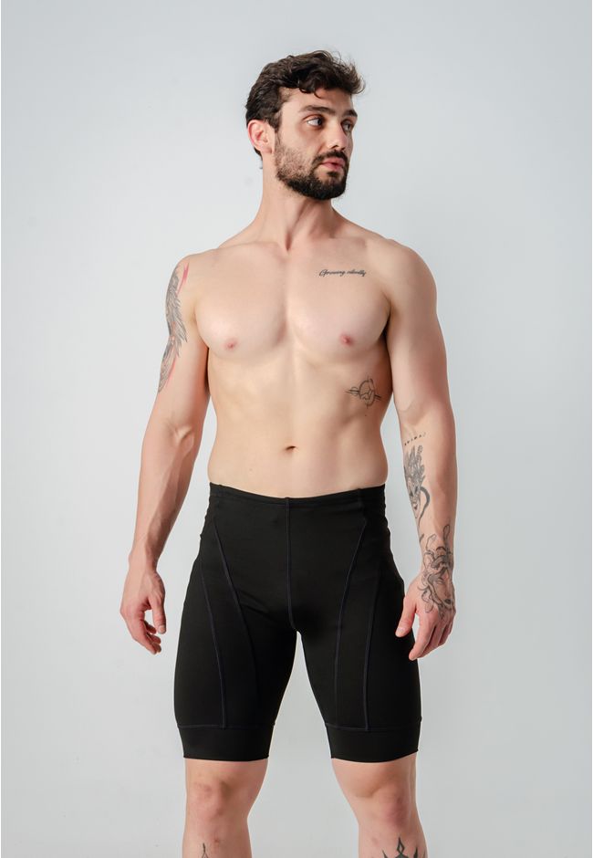 Bermuda Fitness Masculina Frelith Corrida - PRETO - FRELITH