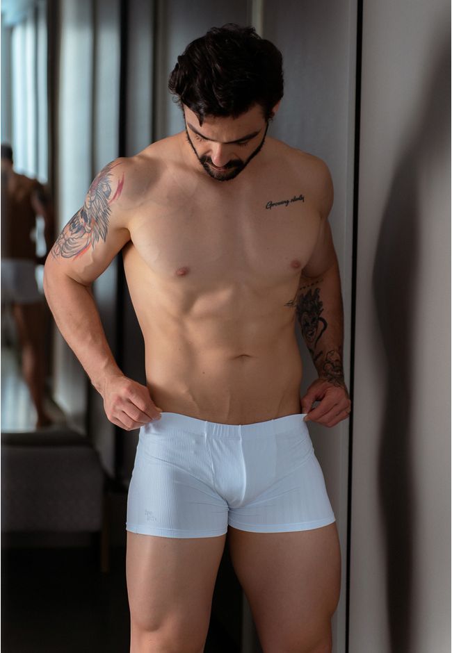 Boxer Frelith Canelada - BRANCO - FRELITH