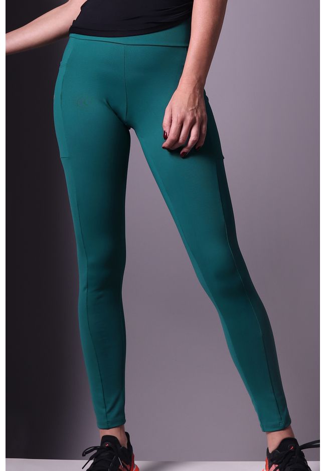 Legging Fitness Frelith Recorte com Bolso - VERDE ... - FRELITH