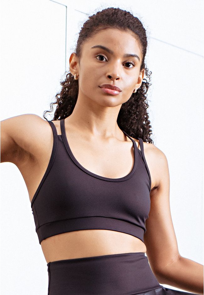 Top Fitness Frelith Básico Six - PRETO - FRELITH