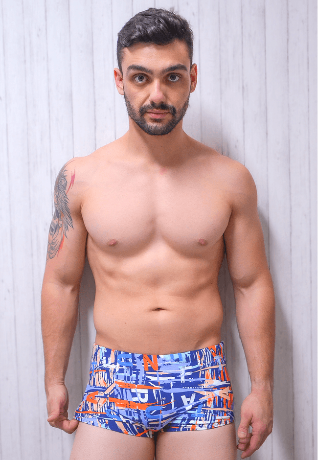 Sungão Frelith Estampado Letras e Tinta Color em M... - FRELITH