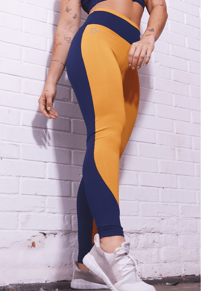 Legging Frelith Bicolor Marinho e Terracota - DIVE... - FRELITH