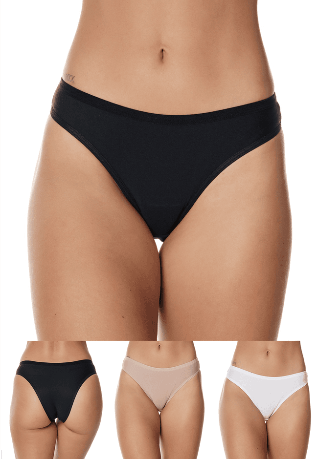 Kit 3 Calcinhas Básicas Frelith em Microfibra - DI... - FRELITH