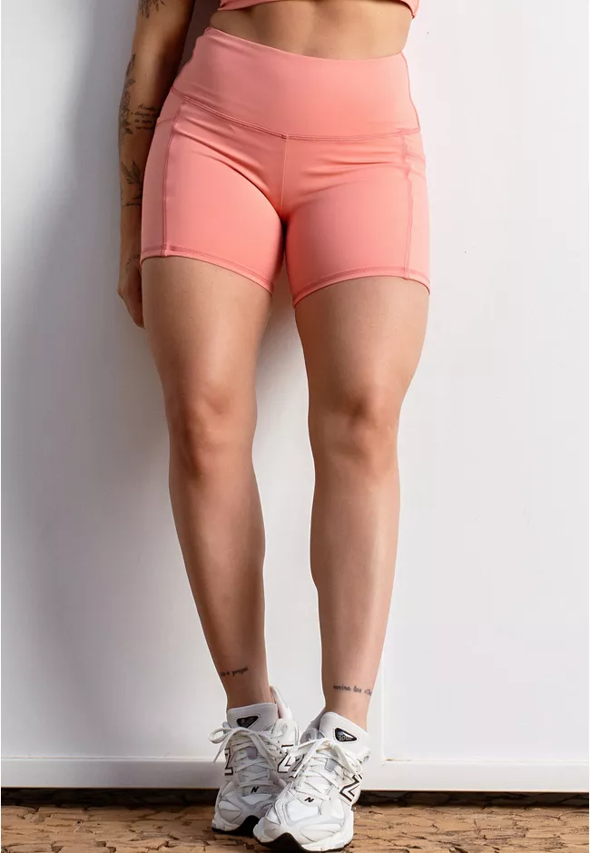 Short Fitness Costura Trançada Frelith - ROSE - FRELITH