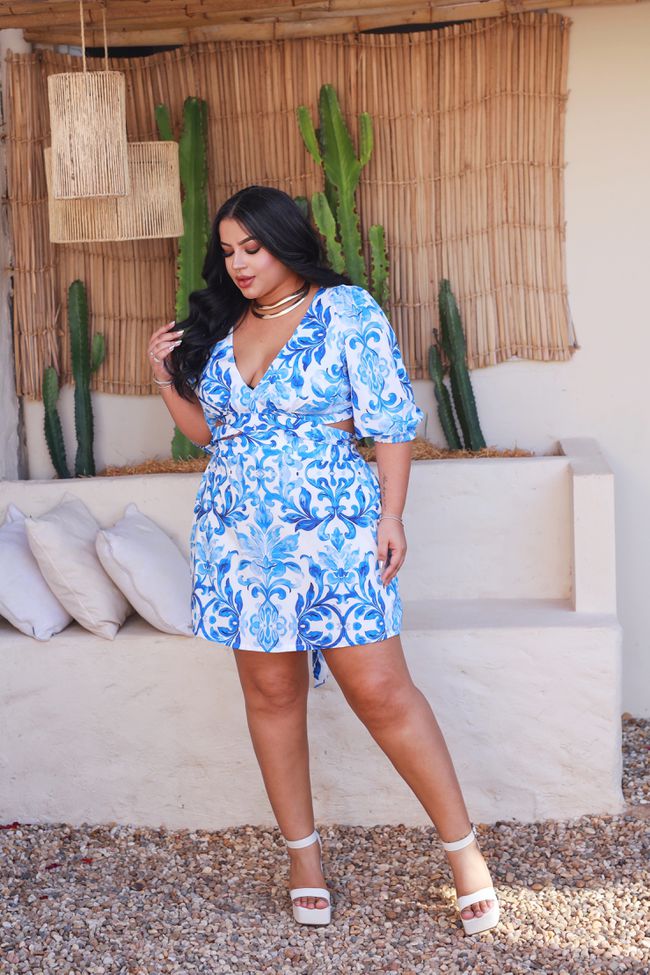 Vestido Nice Acqua - TA242324 - TAMTAUM PLUS SIZE FASHION