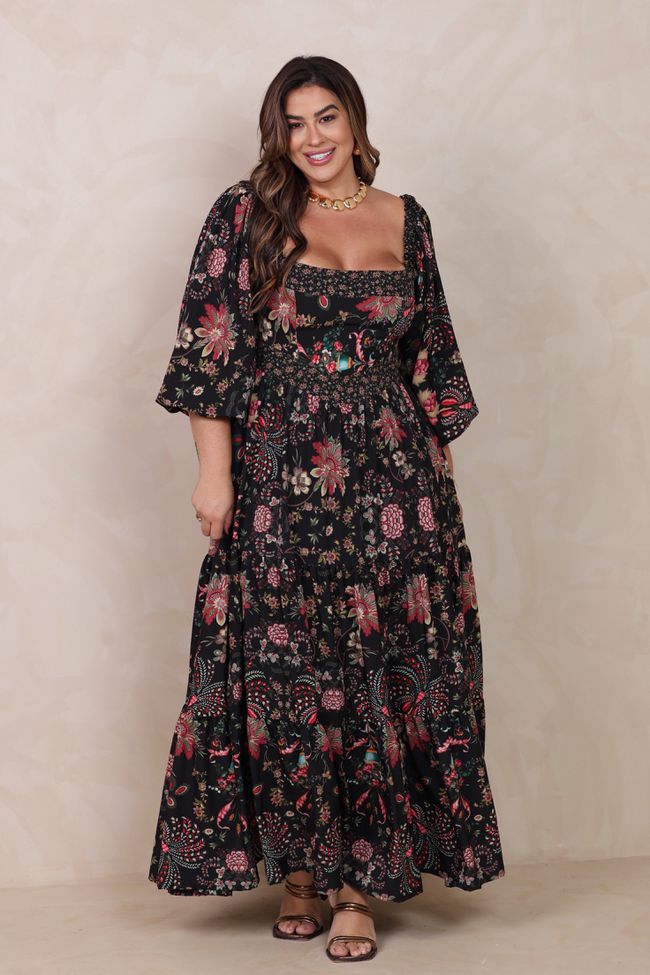 Vestido Gardênia - TA242453 - TAMTAUM PLUS SIZE FASHION