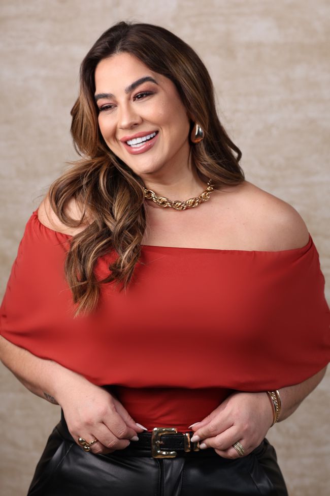Blusa Fabiana Terracota - TA242509 - TAMTAUM PLUS SIZE FASHION