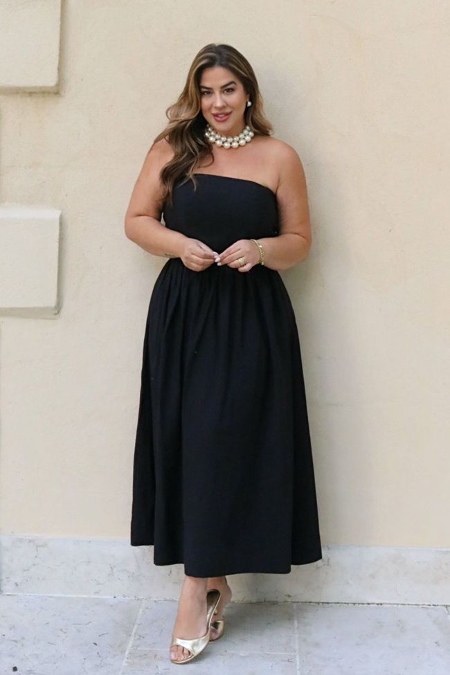 Vestido Michele Black - TA242595 - TAMTAUM PLUS SIZE FASHION