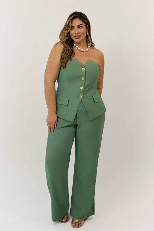 Calça Wendy Menta - TA242636 - TAMTAUM PLUS SIZE FASHION