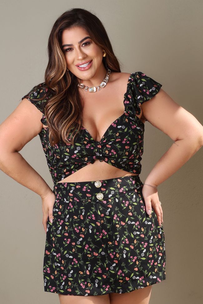 Conjunto Renata - TA242071 - TAMTAUM PLUS SIZE FASHION