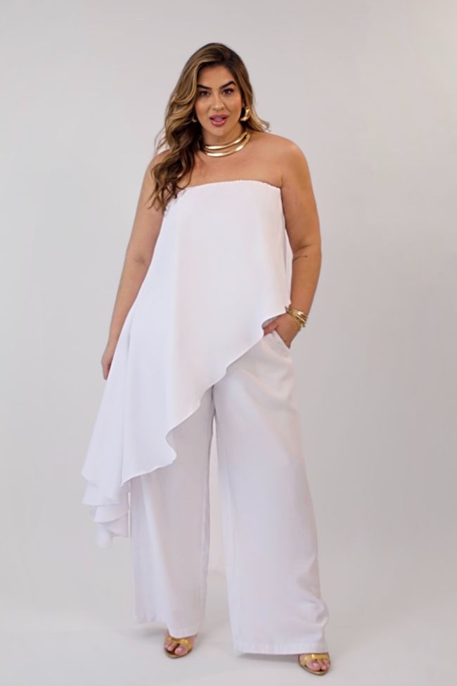 Conjunto Stella White - TA242642 - TAMTAUM PLUS SIZE FASHION