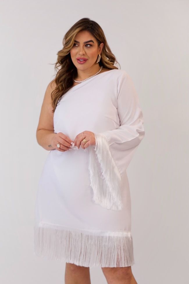 Vestido Marcela White - TA242644 - TAMTAUM PLUS SIZE FASHION