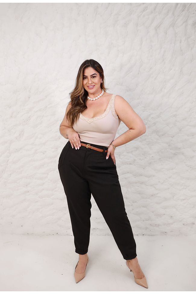 Calça Milena Black - TA241872 - TAMTAUM PLUS SIZE FASHION