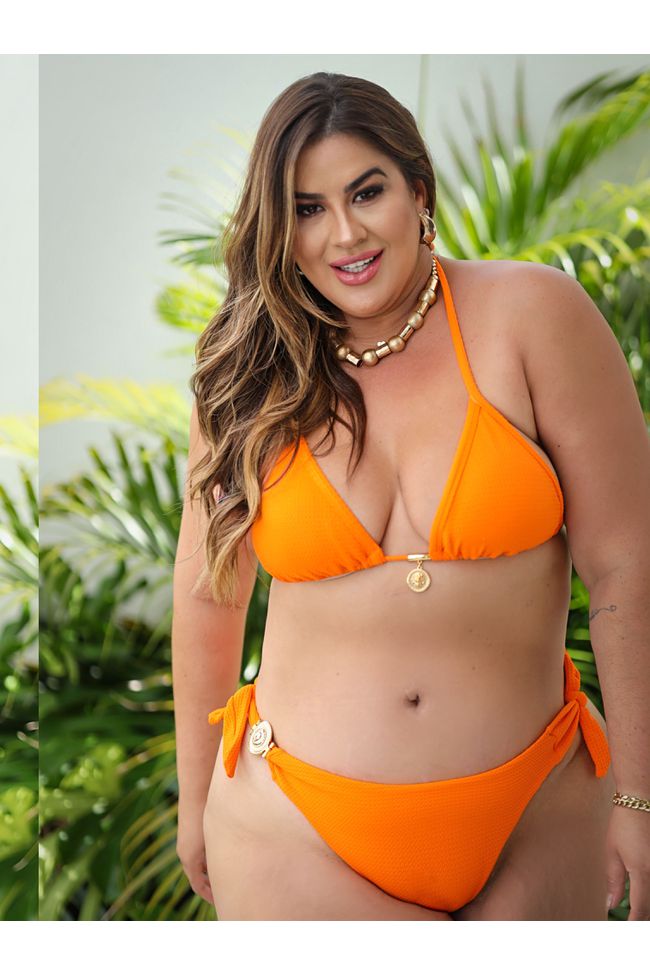 Biquini Patricia Apricot - TA242143 - TAMTAUM PLUS SIZE FASHION