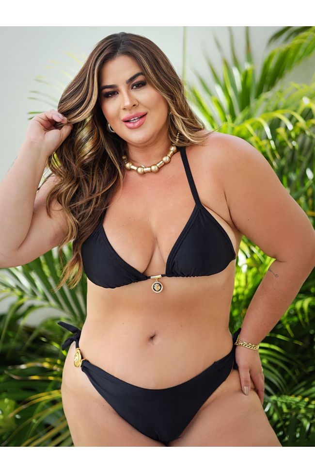 Biquini Patricia Black - TA242142 - TAMTAUM PLUS SIZE FASHION