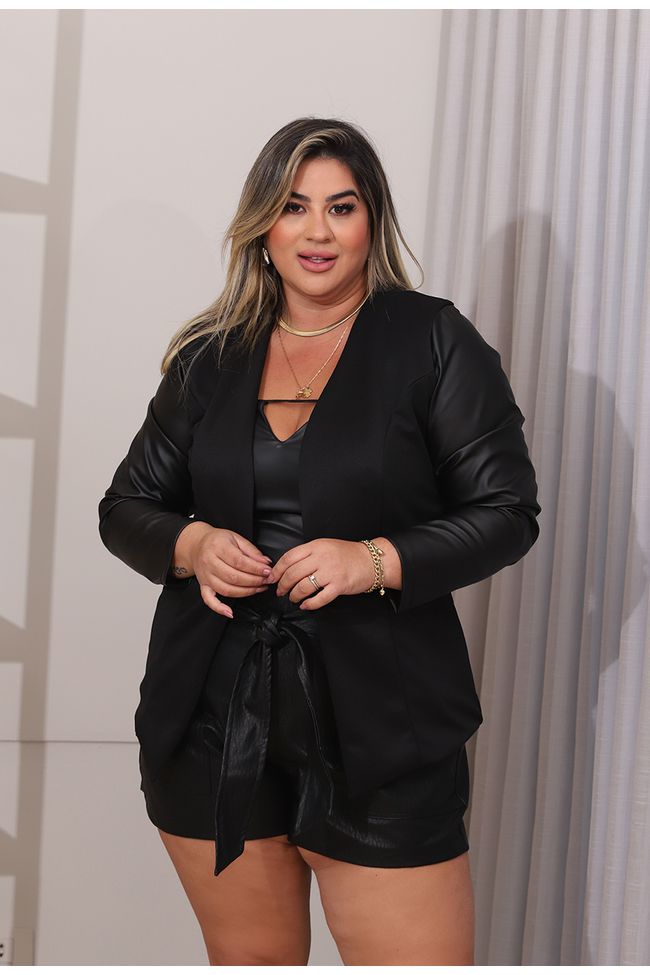 Blazer Maitê - TA241843 - TAMTAUM PLUS SIZE FASHION