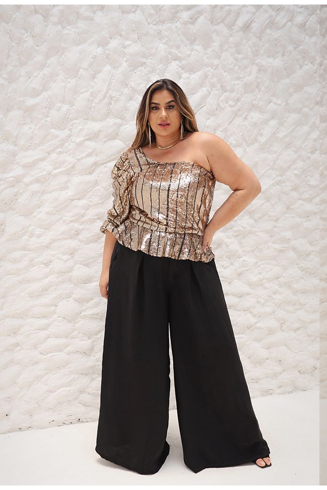 Blusa Sara Glow - TA242098 - TAMTAUM PLUS SIZE FASHION