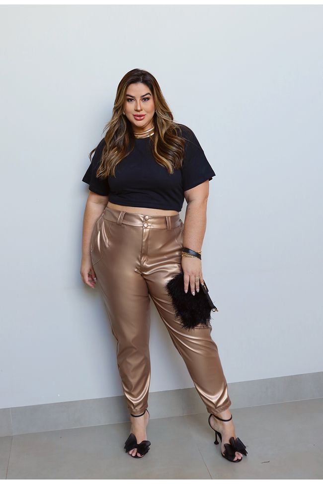Calça Sara Glow - TA242180 - TAMTAUM PLUS SIZE FASHION