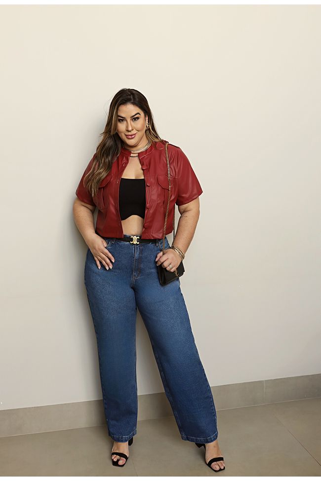 Jaqueta Ágata Wine - TA242197 - TAMTAUM PLUS SIZE FASHION