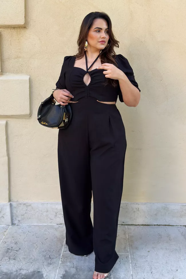 Macacão Liza White | TAMTAUM PLUS SIZE FASHION