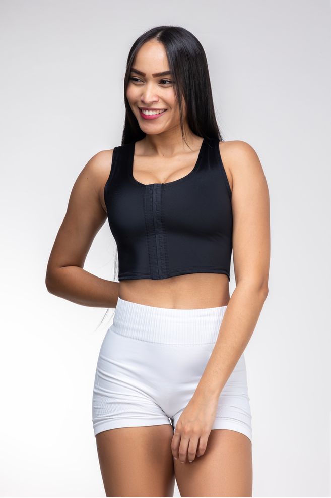 Top Confort sustentação com fecho duplo frontal compressão leve