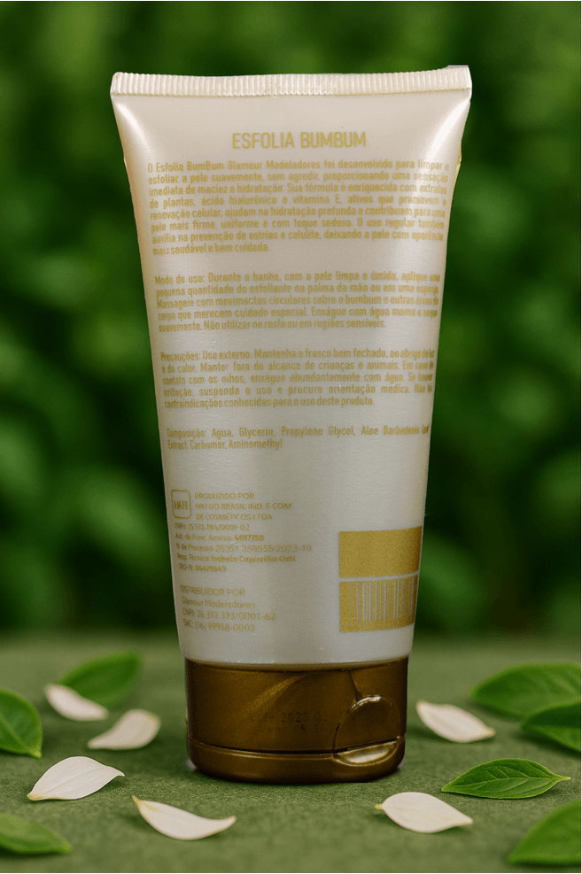 Esfolia Bumbum Glamour Modeladores - Extrato de Plantas - Acido hialuronico e Vitamina E
