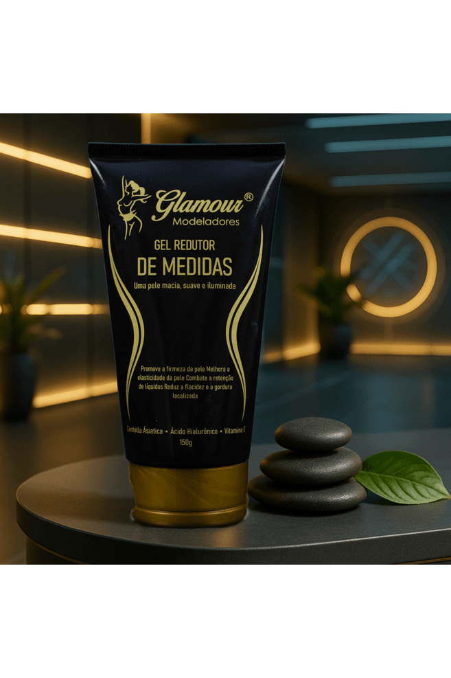 Gel Redutor de Medidas Glamour - Centella asiatica - Acido Hialuronico e Vitamina E