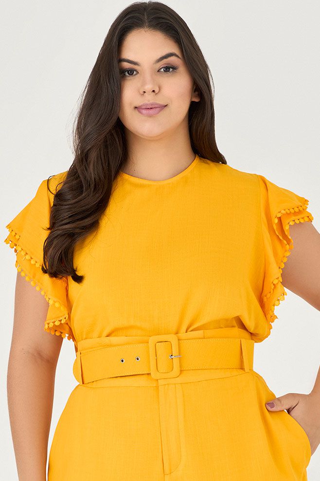 Blusa com Detalhe Bico - Garden | MySize