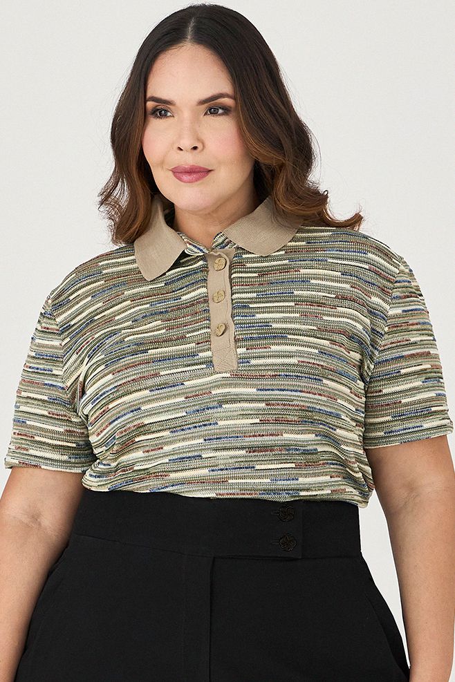 Blusa Polo Tricot - MySize Ícones 