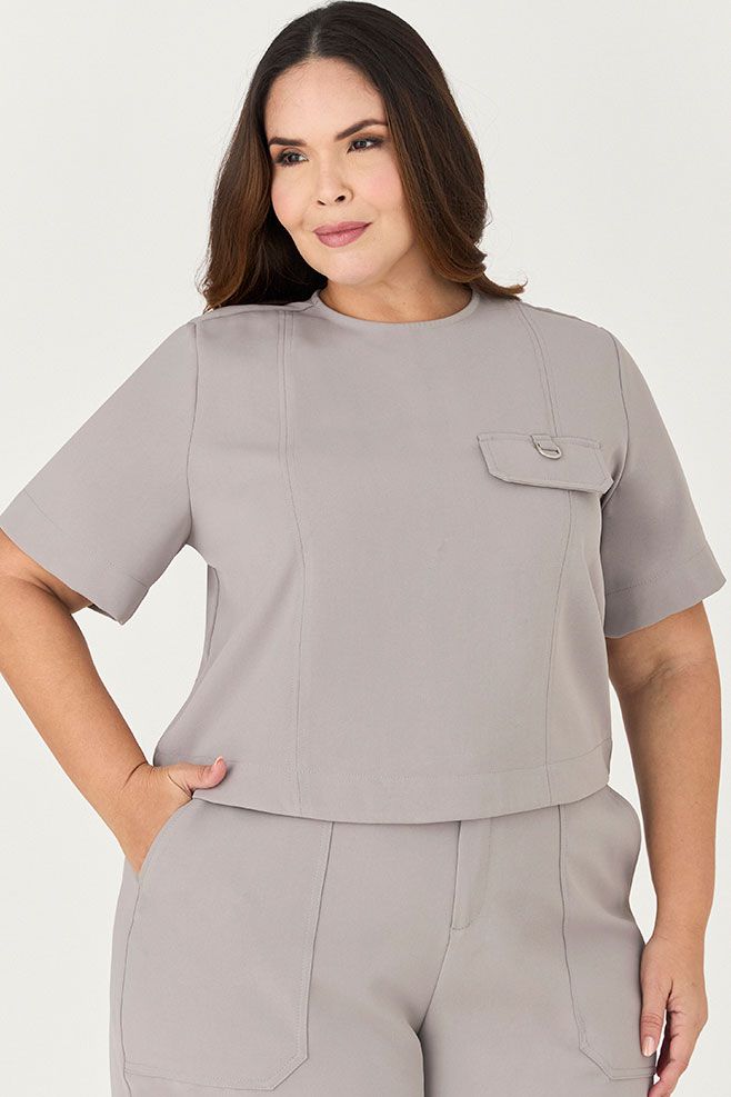 Blusa Semi Blusa com Detalhe Metal - MySize Ícones 