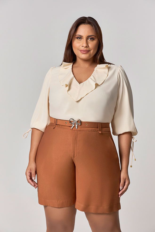 Blusa Babados Manga Longa MySize - Image Winter 25