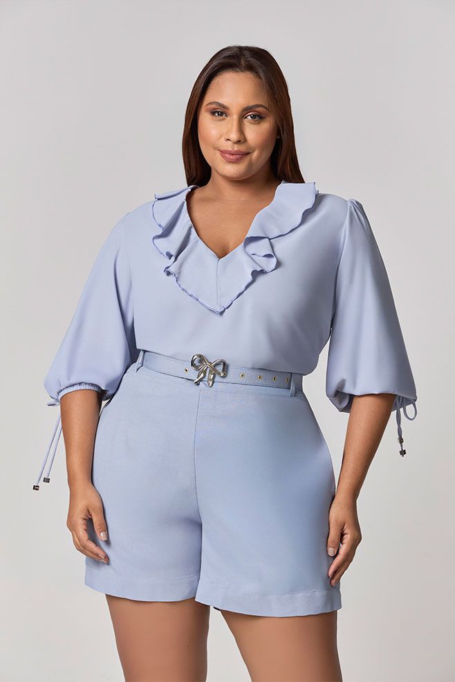 Blusa Babados Manga Longa MySize - Image Winter 25