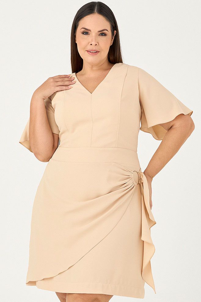 Vestido Curto com Amarração - MySize In Love 