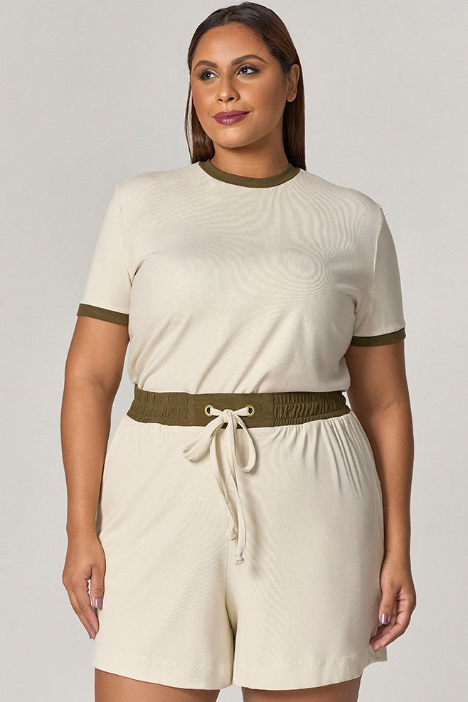 Conjunto Short e Blusa Malha Bicolor - MySize Mirror